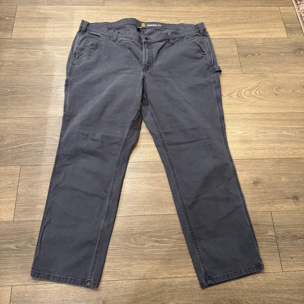 Carhartt Original Fit Canvas Work Pants Charcoal Gray Plus Size 22W Regular